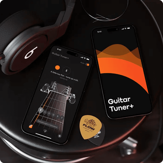 Designed and built a prolific string instruments tuning app